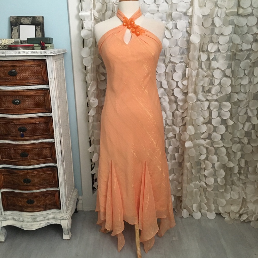 ‘Tangerine Dream’ Fun Flirty Cocktail Dress